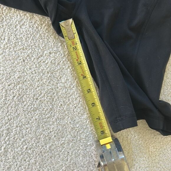 CRZ YOGA Biker Shorts 8 Inches - High Waisted Side Pockets, Black, Size XS, NWT - Picture 7 of 7